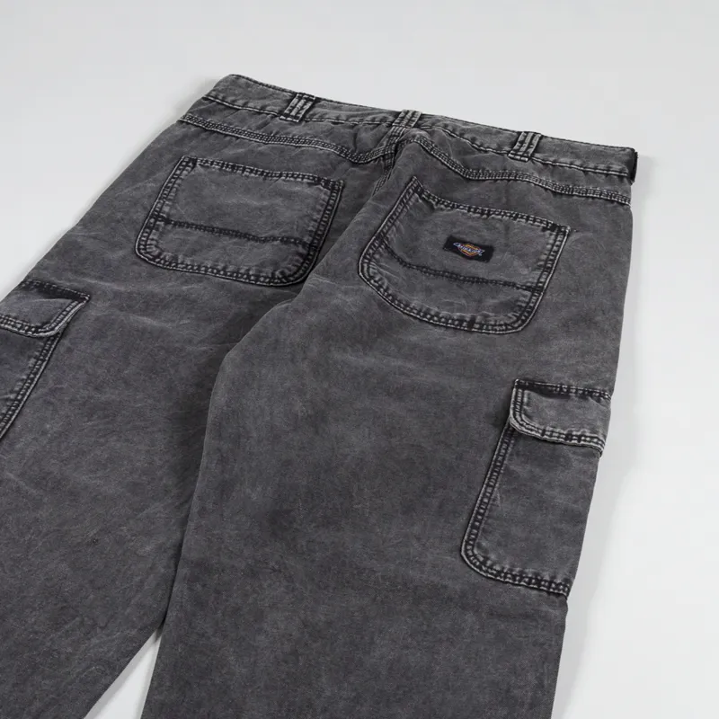 Dickies Newington Trousers Double Dye Acid Wash Black-3