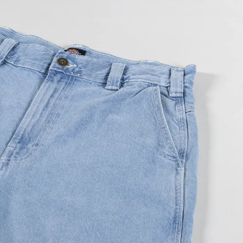 Dickies Madison Denim Shorts Vintage Aged Blue-2