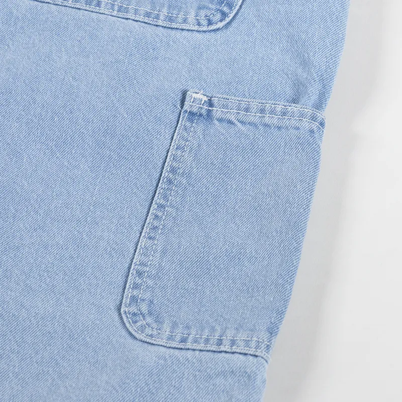 Dickies Madison Denim Shorts Vintage Aged Blue-5