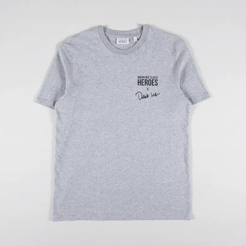 Working Class Heroes x Deliberate Indifference Regular Fit T Shirt Grey Heather-1