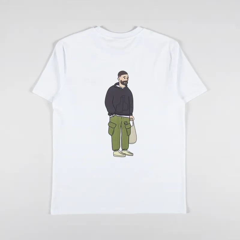 Working Class Heroes x Deliberate Indifference Regular Fit T Shirt White 