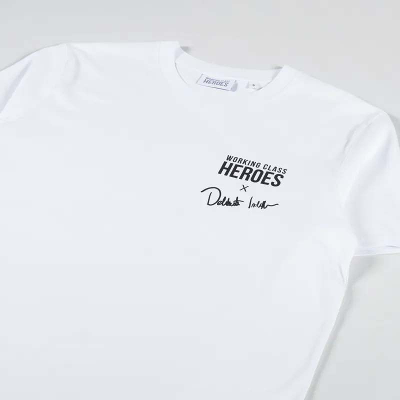Working Class Heroes x Deliberate Indifference Regular Fit T Shirt White -3