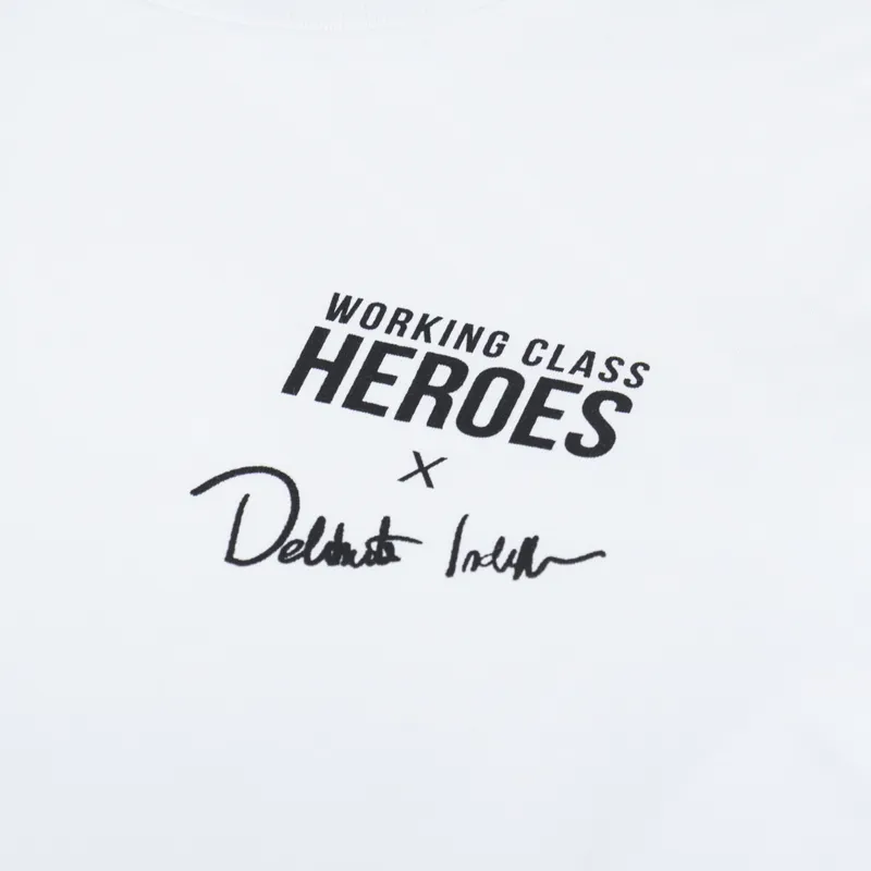 Working Class Heroes x Deliberate Indifference Regular Fit T Shirt White -5