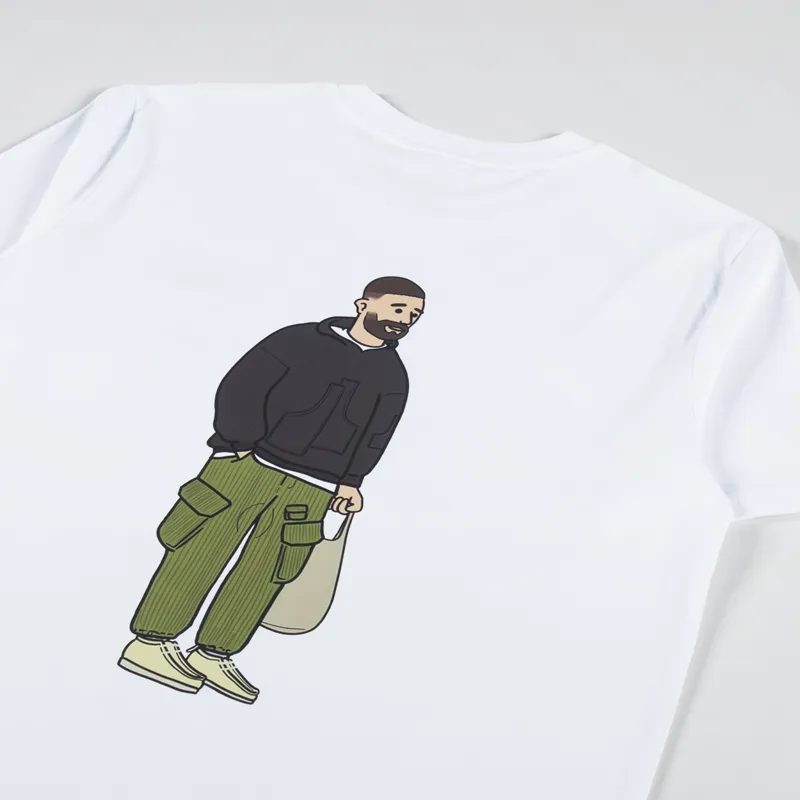 Working Class Heroes x Deliberate Indifference Regular Fit T Shirt White -2