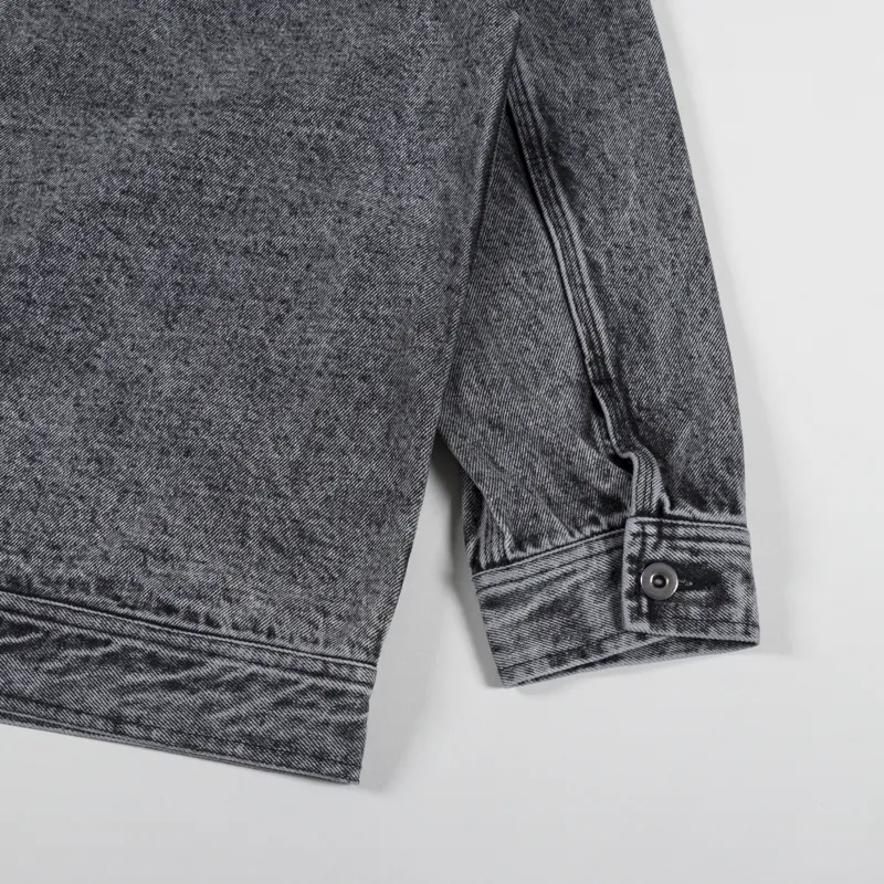 Deus Ex Machina Womens Crosby Denim Jacket Black Acid Stonewash-11