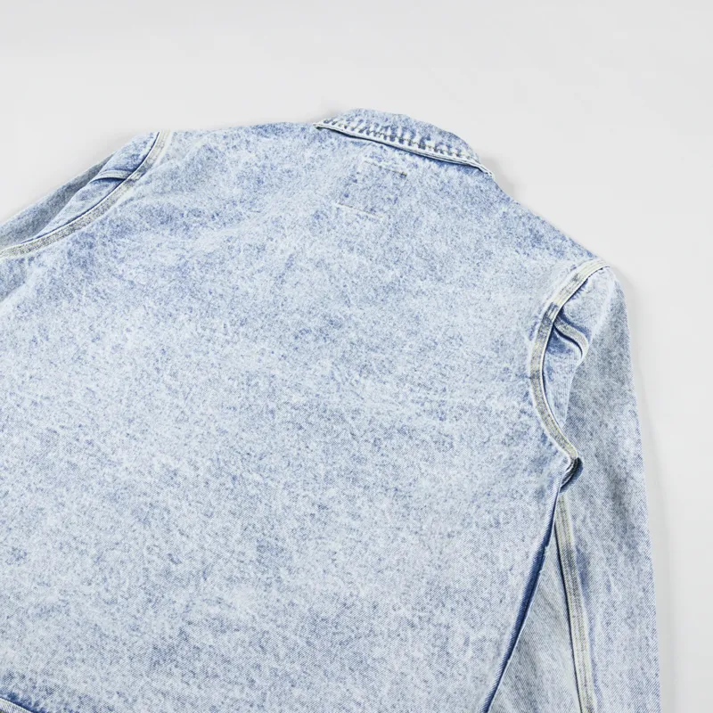 Deus Ex Machina Womens Crosby Denim Jacket Indigo Acid Stonewash-9