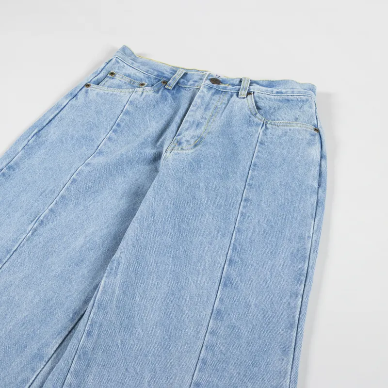 Deus Ex Machina Womens Jiro Jeans Light Stonewash Indigo-8