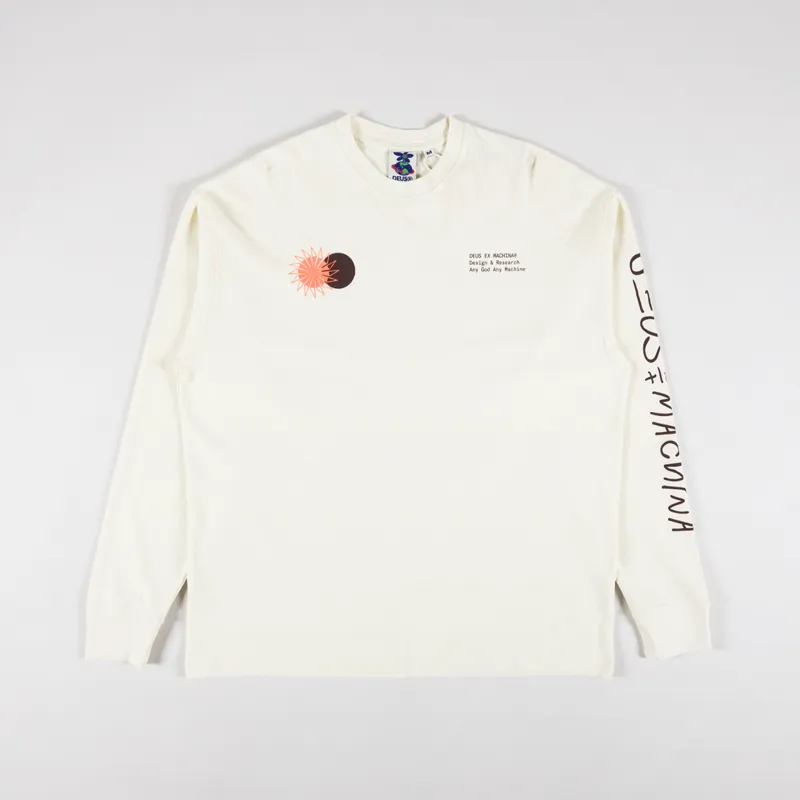 Deus Ex Machina Nimbus Long Sleeve T Shirt Dirty White-1