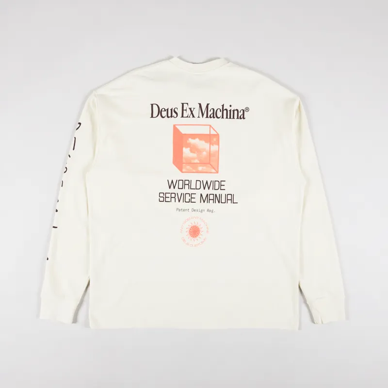 Deus Ex Machina Nimbus Long Sleeve T Shirt Dirty White