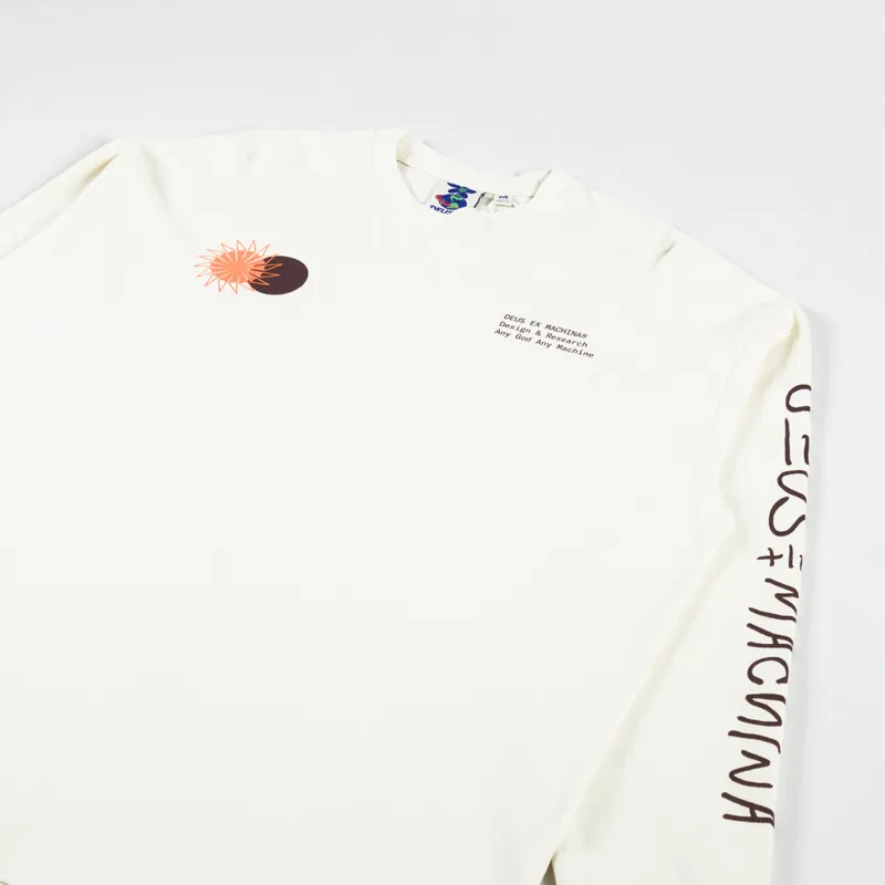 Deus Ex Machina Nimbus Long Sleeve T Shirt Dirty White-3