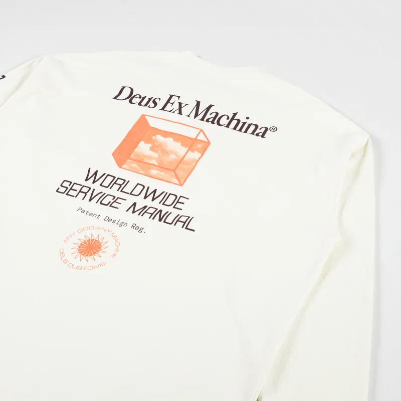 Deus Ex Machina Nimbus Long Sleeve T Shirt Dirty White-2