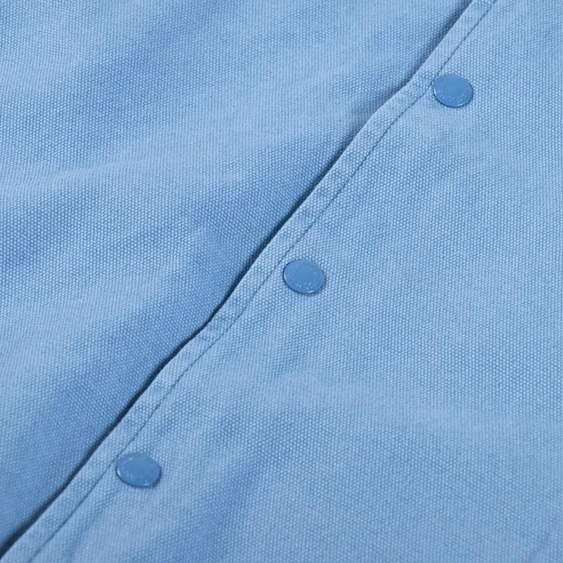 Deus Ex Machina Heavyweight Canvas Coach Jacket Blue Heaven-5