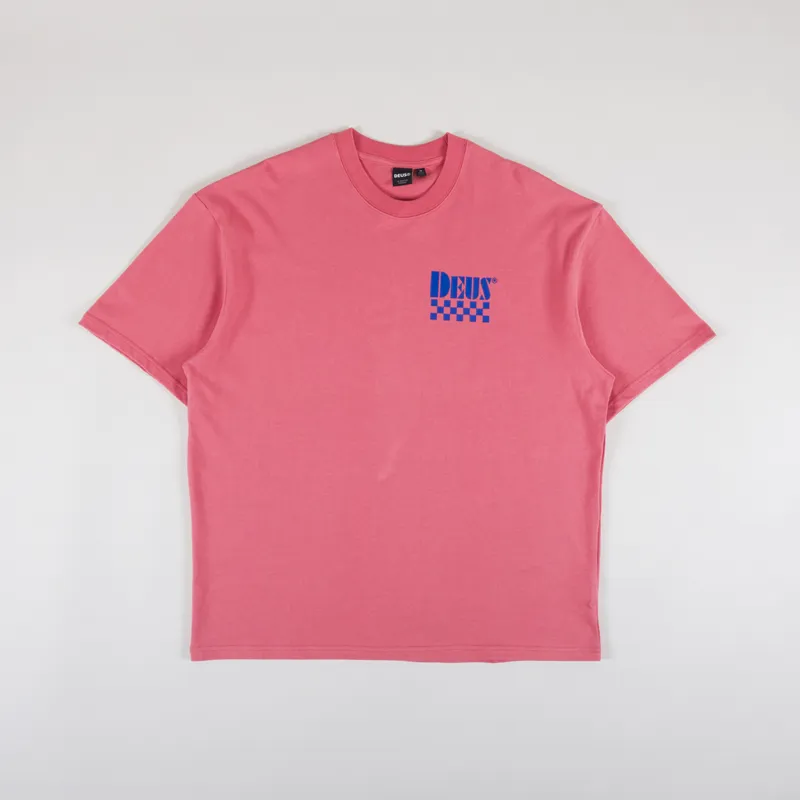 Deus Ex Machina Trip T Shirt Raspberry-1