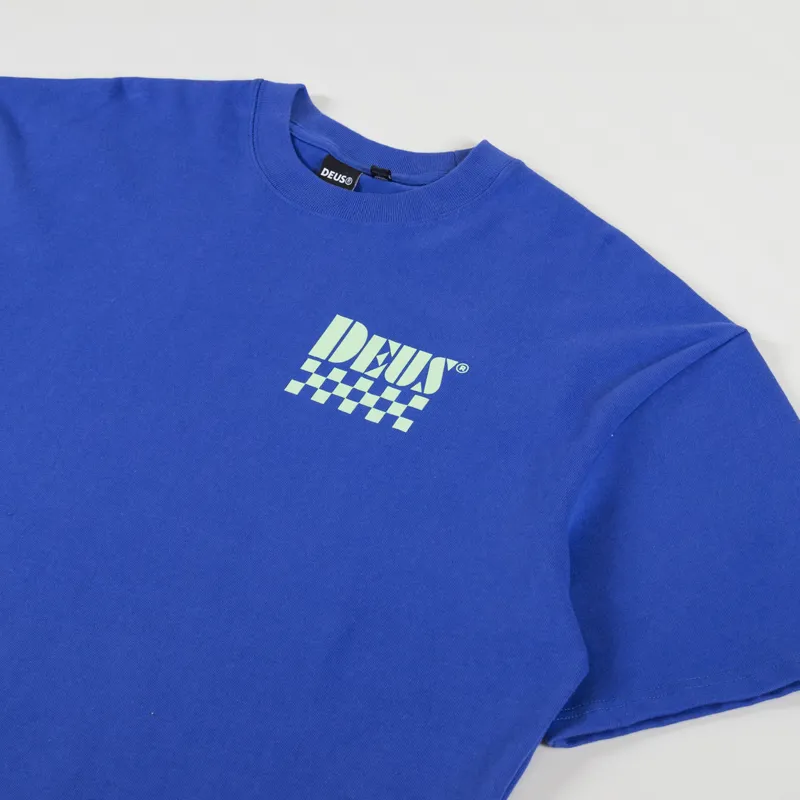 Deus Ex Machina Trip T Shirt True Blue-3