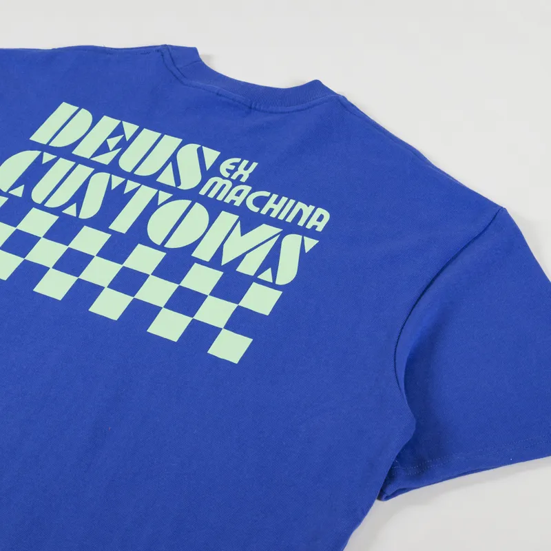 Deus Ex Machina Trip T Shirt True Blue-4