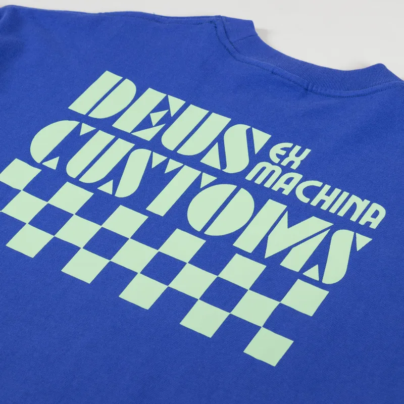 Deus Ex Machina Trip T Shirt True Blue-2