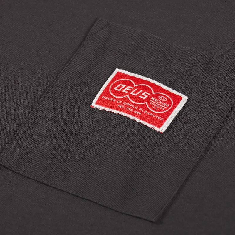 Deus Ex Machina Venture Pocket T Shirt Anthracite-2