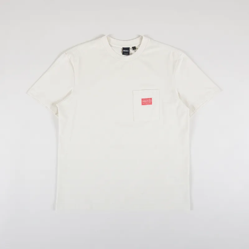 Deus Ex Machina Venture Pocket T Shirt Dirty White