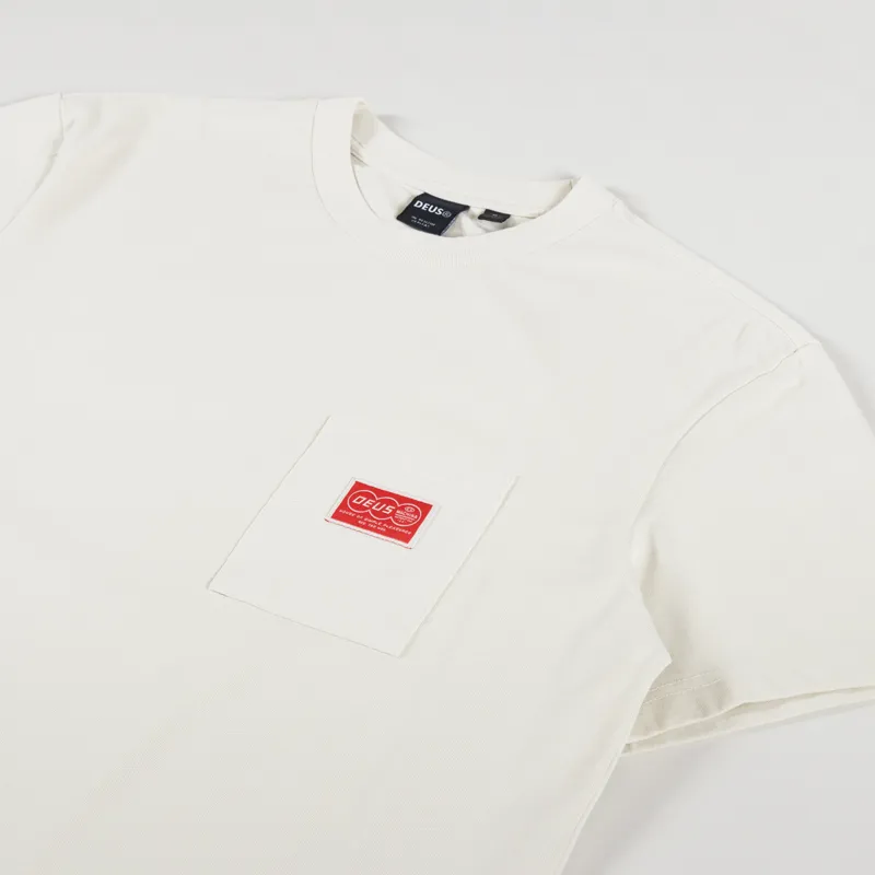 Deus Ex Machina Venture Pocket T Shirt Dirty White-1