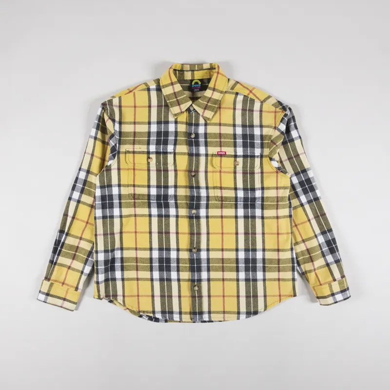 Deus Ex Machina Vacay Check Shirt Lemon