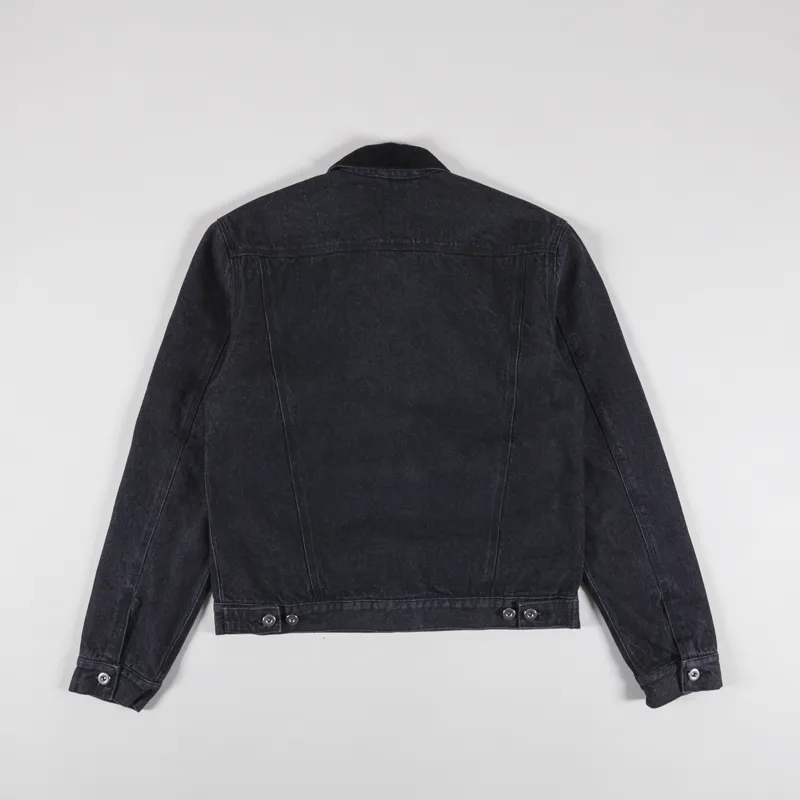 Deus Ex Machina Mens Leon Trucker Denim Jacket Washed Black