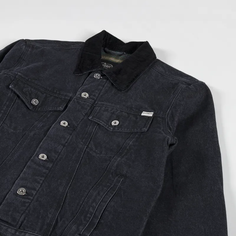 Deus Ex Machina Leon Trucker Jacket Washed Black-1