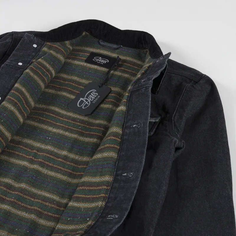 Deus Ex Machina Leon Trucker Jacket Washed Black-6