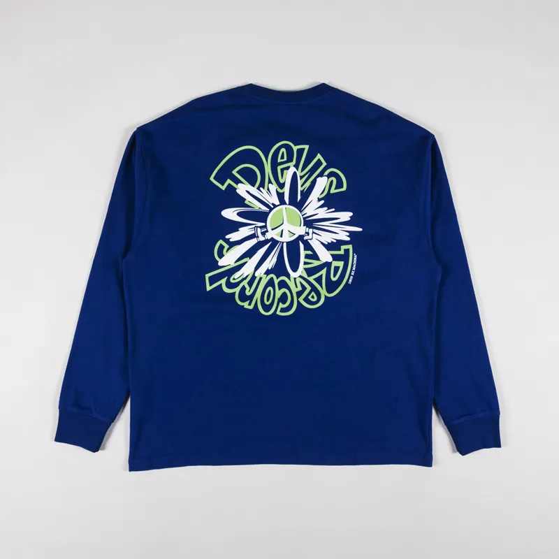 Deus Ex Machina Piece Of Scrap Long Sleeve T Shirt Blue