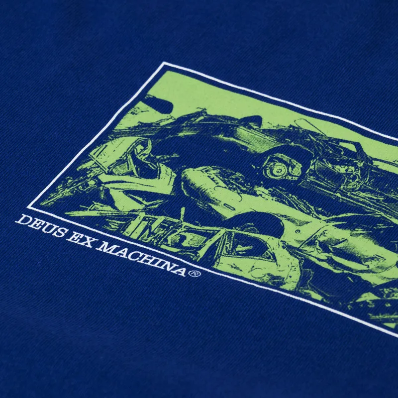 Deus Ex Machina Piece Of Scrap Long Sleeve T Shirt Blue-5