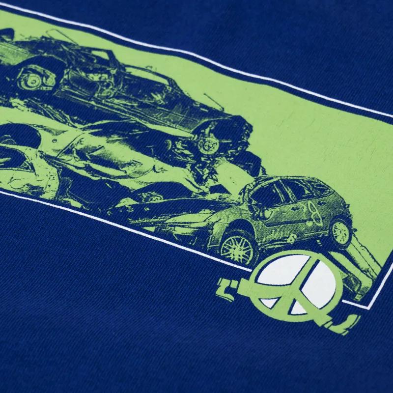 Deus Ex Machina Piece Of Scrap Long Sleeve T Shirt Blue-6