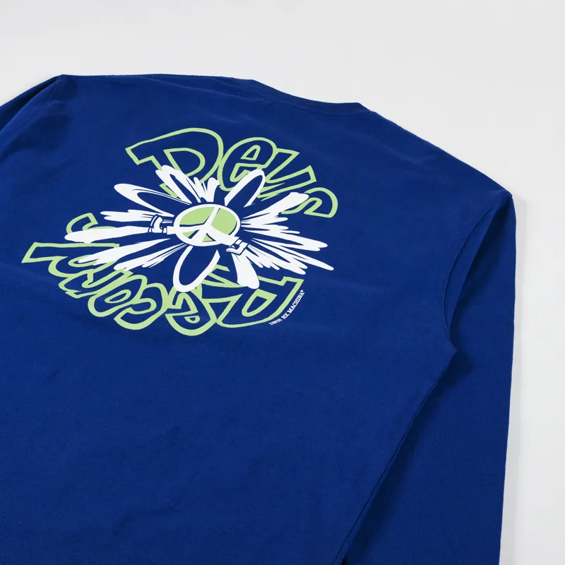 Deus Ex Machina Piece Of Scrap Long Sleeve T Shirt Blue-2