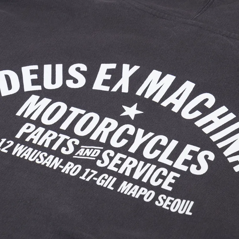 Deus Ex Machina Oversized Seoul Hoodie Anthracite-4