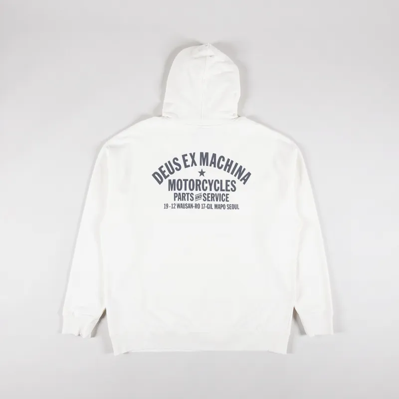 Deus Ex Machina Oversized Seoul Hoodie Vintage White