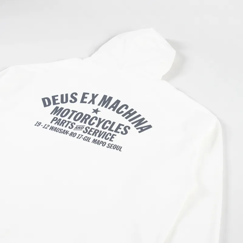 Deus Ex Machina Oversized Seoul Hoodie Vintage White-2