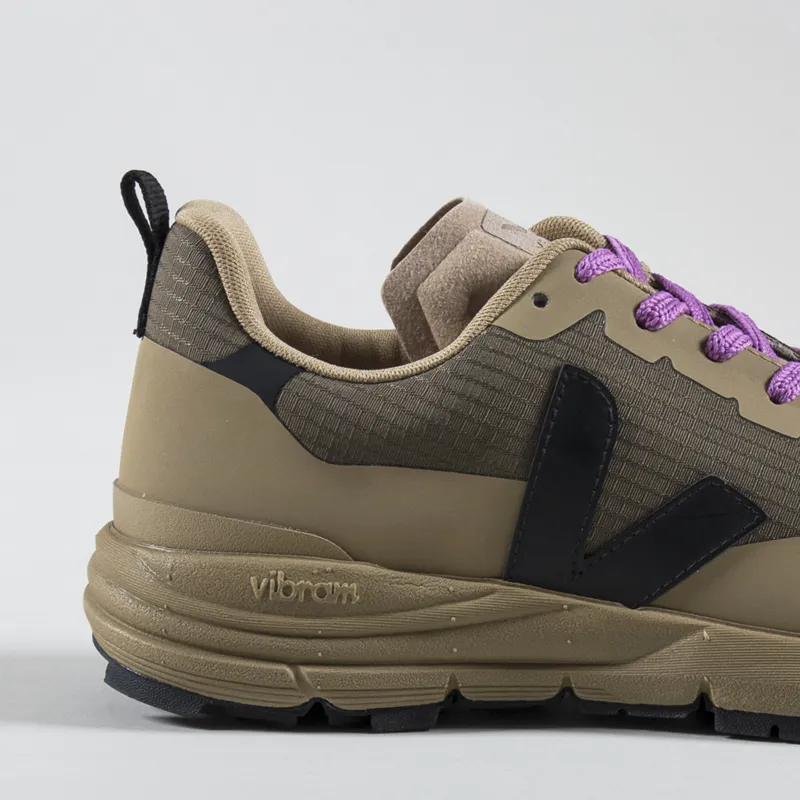 Veja Womens Dekkan Ripstop Shoes Kaki Black-5