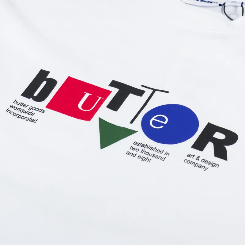 Butter Goods Design Co T Shirt White-2