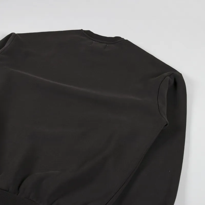 Butter Goods Distressed Pigment Dye Crew Black-5