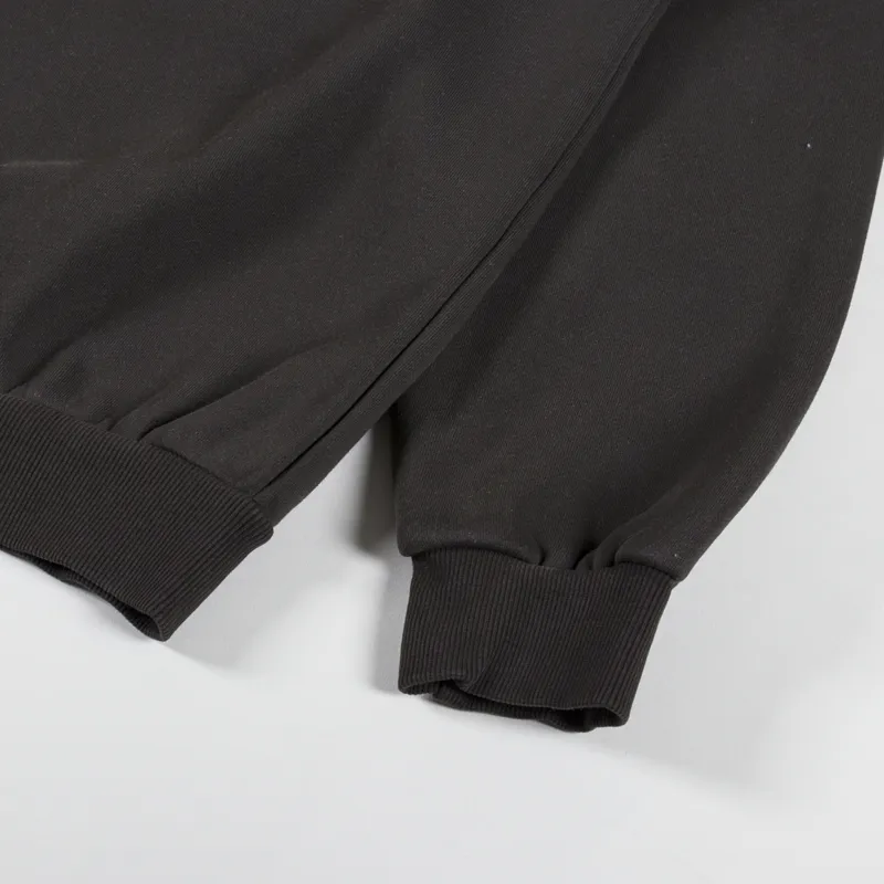 Butter Goods Distressed Pigment Dye Crew Black-3