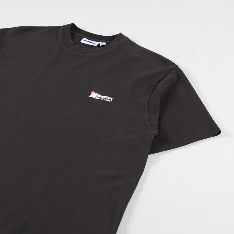 Butter Goods Distressed Pigment Dye T Shirt Black-1