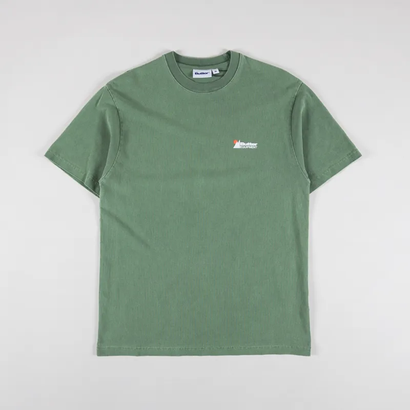 Butter Goods Distressed Pigment Dye T Shirt Meadow