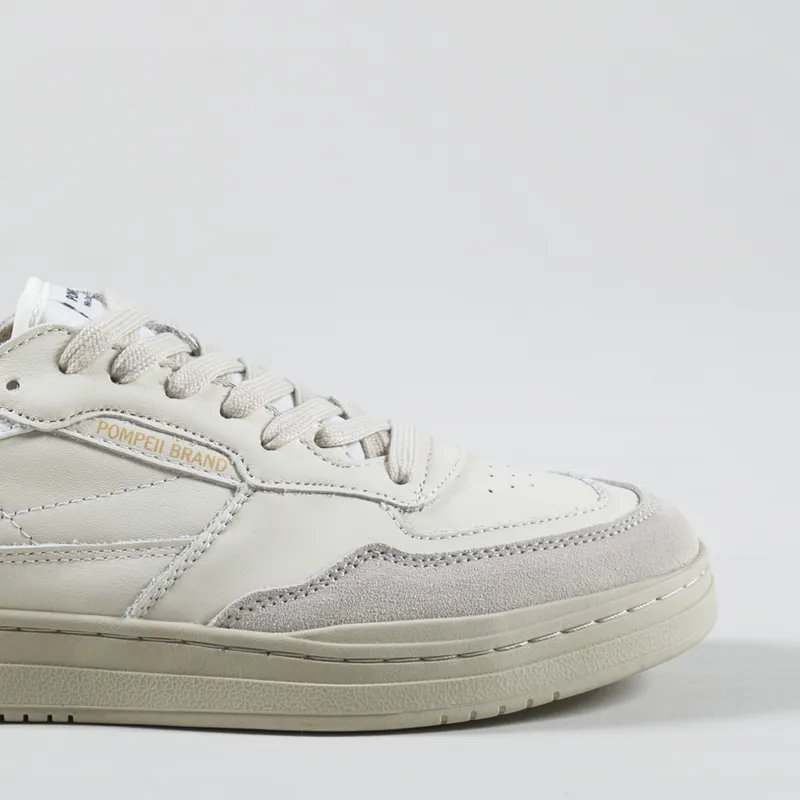 Pompeii Elan Leather Shoes Ecru Red-6