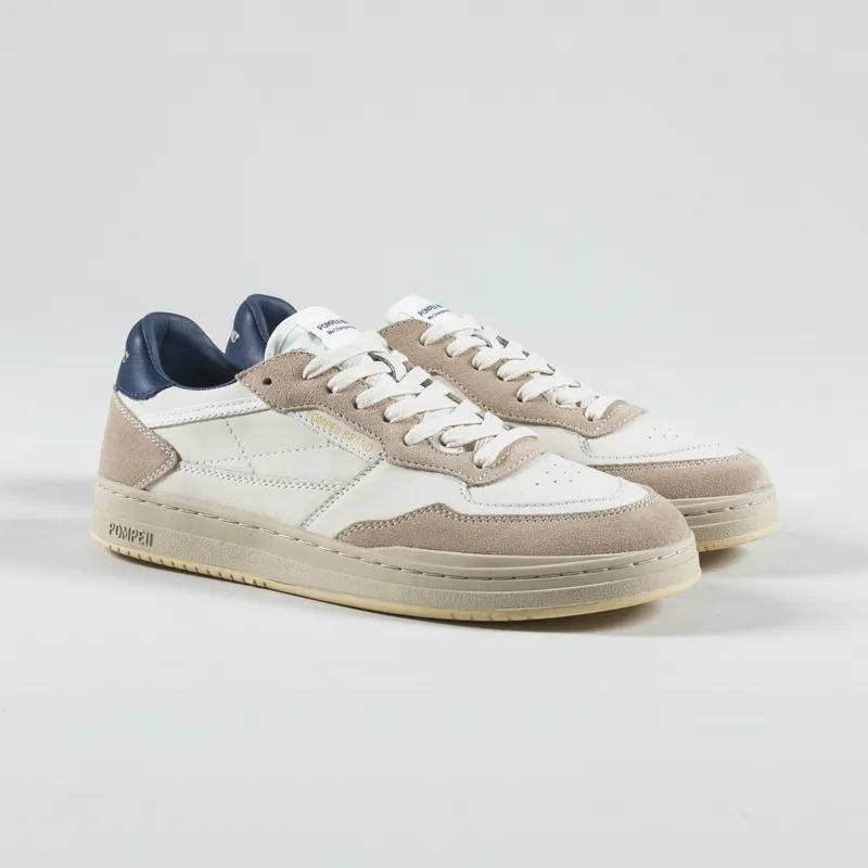 Pompeii Elan Leather Shoes Ecru Slate