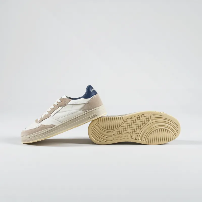 Pompeii Elan Leather Shoes Ecru Slate-3