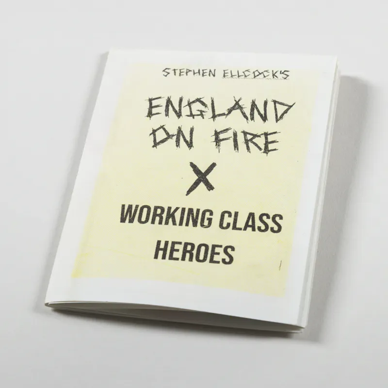 Working Class Heroes x England On Fire Trevelyan Maze T Shirt Natural-8