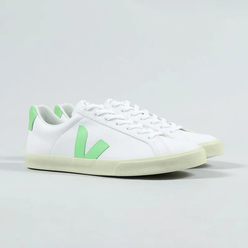 Veja Esplar Logo Chromefree Shoes Extra White Absinthe Butter Sole
