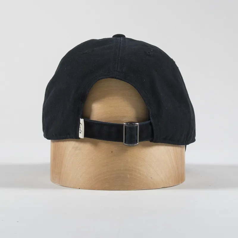 Foret Hawk Washed Cap Black-3
