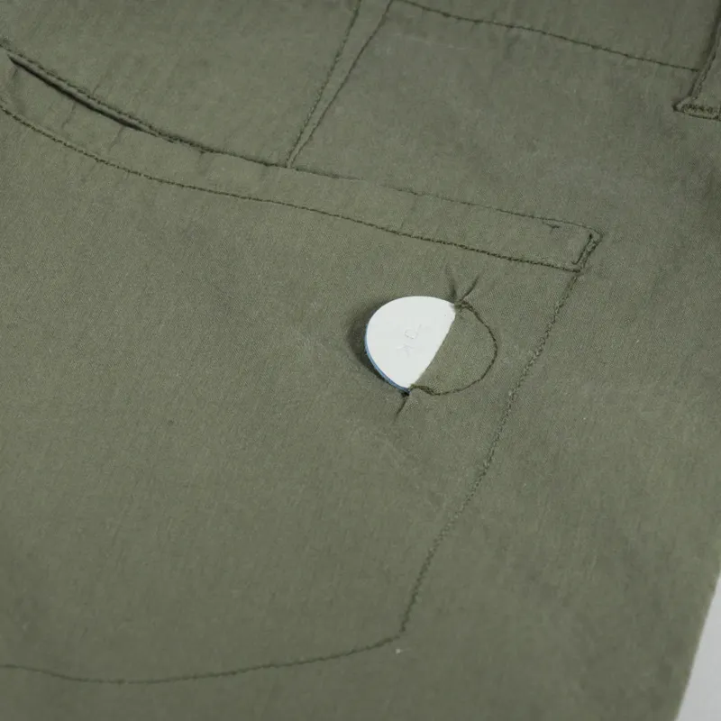 Folk Assembly Pant Olive Seersucker-7