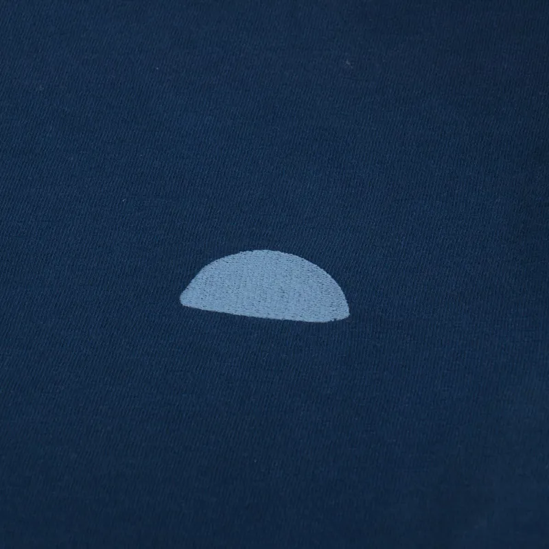 Folk Slub T Shirt Ash Navy-2