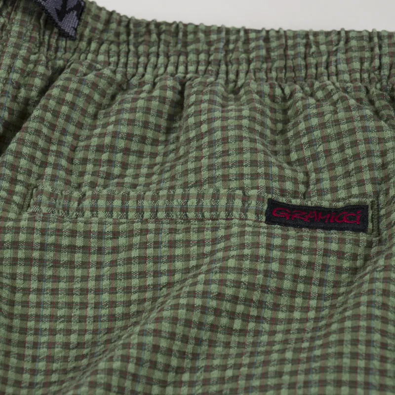 Gramicci OG Micro Plaid Seersucker G-Short Mint-4