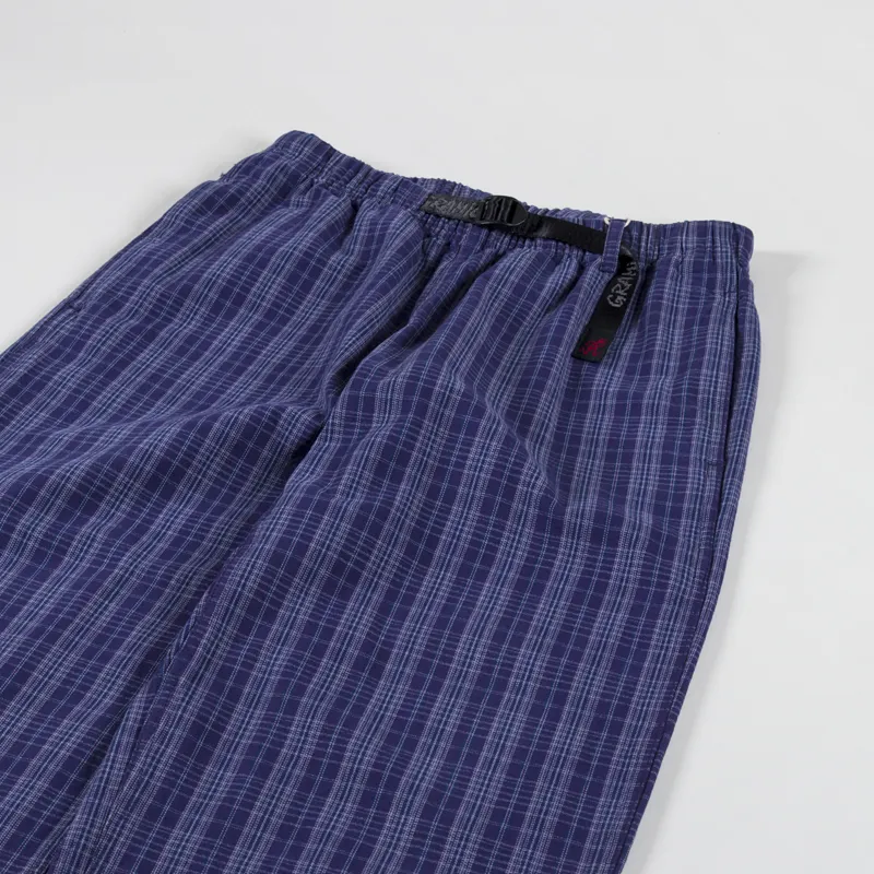 Gramicci OG Dobby Jam Pant Plaid Deep Twilight-4